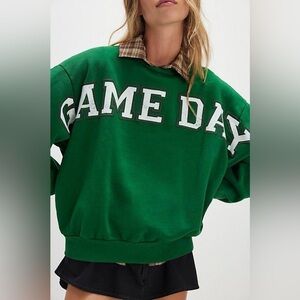 Free People x Daydreamer Game Day Graphic Sweatshirt